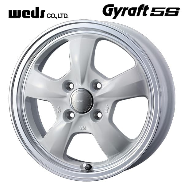 ウェッズ グラフト 5S ホワイトリムポリッシュ 14×4.5 45 4H(100.00