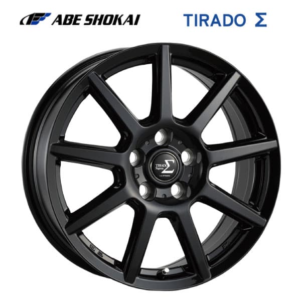 阿部商会 ラ・ストラーダ ティラード シグマ グロスブラック 13×4 42