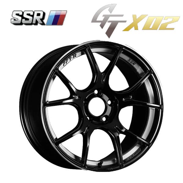 タナベ SSR GTX02 16インチ タイヤホイール 4本セット タナベ SSR GT X02 グロスブラック 16×5 48 4H(100.00/0.00/0.00