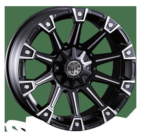 クリムソン MG モンスター マットブラックポリッシュ 16×8 17 10H