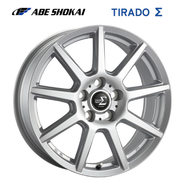 阿部商会 ラ・ストラーダ ティラード シグマ シルバー 17×6.5 40トヨタ
