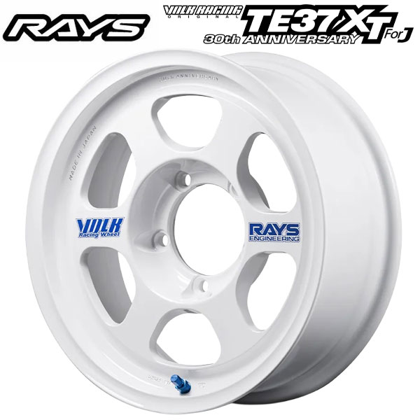 レイズ ボルクレーシング TE37 XT FOR J 30TH ステッカーバージョン WH