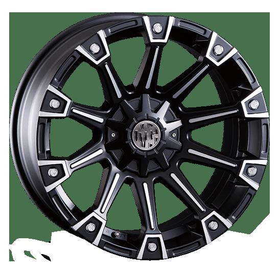 クリムソン MG モンスター マットブラックポリッシュ 16×8 17 10H
