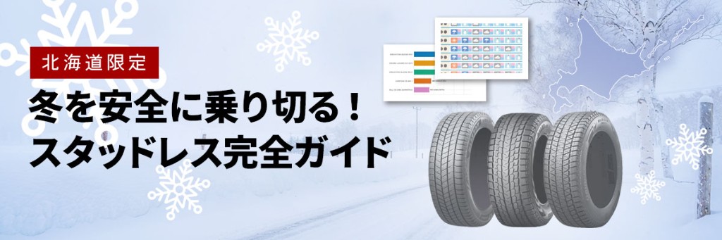 北海道限定 冬を安全に乗り切る！スタッドレス完全ガイド