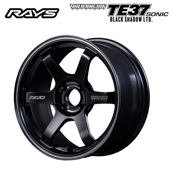 RAYS VOLK RACING TE37 SONIC Black Shadow LTD. マットトランスルーセントブラック